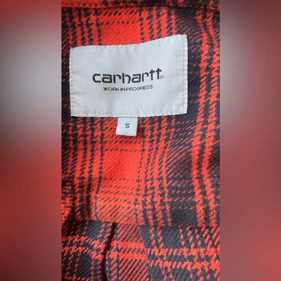Carhartt WIP Krenz Long Sleeve Shirt in Brick, Small - Picture 6 of 11
